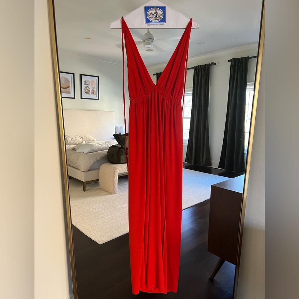 Indah River Maxi Dress in red